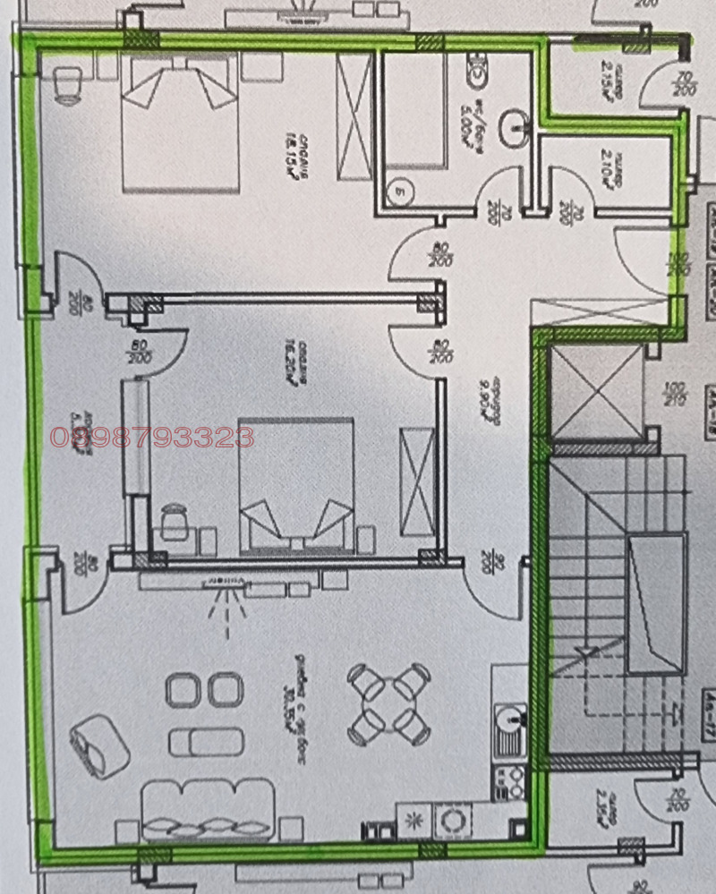 Продава 3-СТАЕН, гр. Кърджали, Възрожденци, снимка 3 - Aпартаменти - 48433924