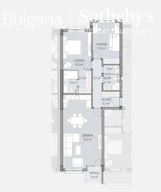 Продава 3-СТАЕН, гр. София, Кръстова вада, снимка 12 - Апартаменти - 53087934