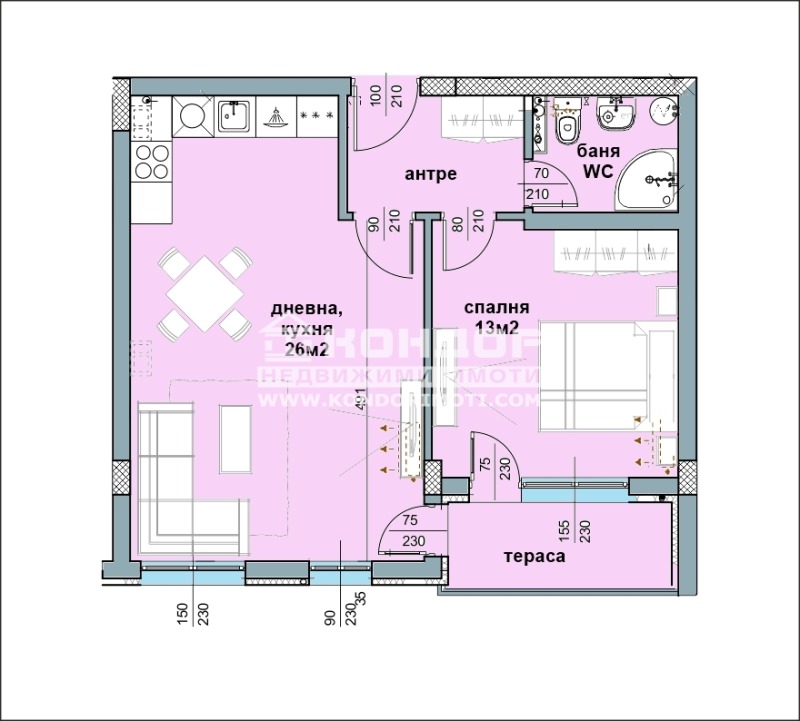 Продава 2-СТАЕН, гр. Пловдив, Тракия, снимка 3 - Aпартаменти - 49591363