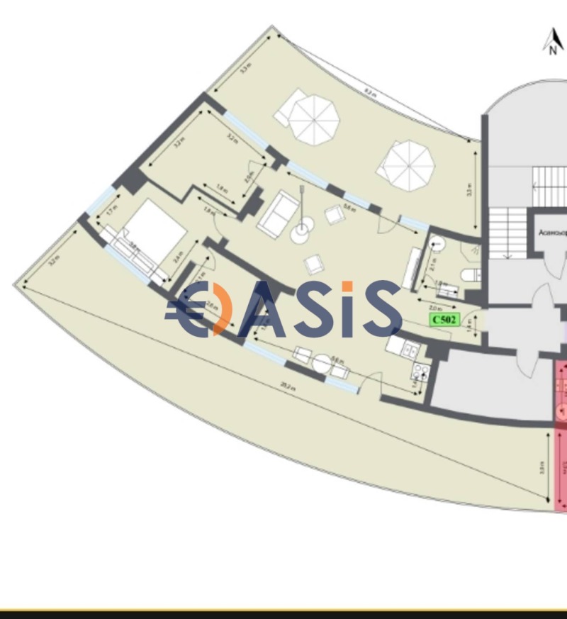 Продава 3-СТАЕН, гр. Обзор, област Бургас, снимка 4 - Апартаменти - 53182591