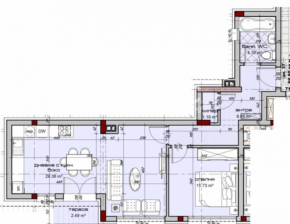 Продава 2-СТАЕН, гр. Варна, Изгрев, снимка 2 - Апартаменти - 55098647