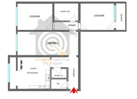 2 Schlafzimmer Druschba 2, Sofia
