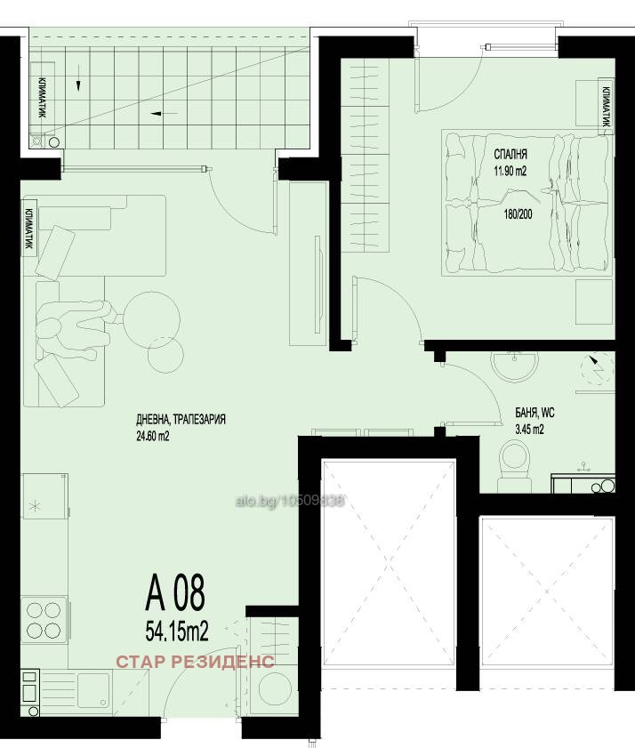 Продается  1 спальня Пловдив , Христо Смирненски , 71 кв.м | 48258330 - изображение [3]