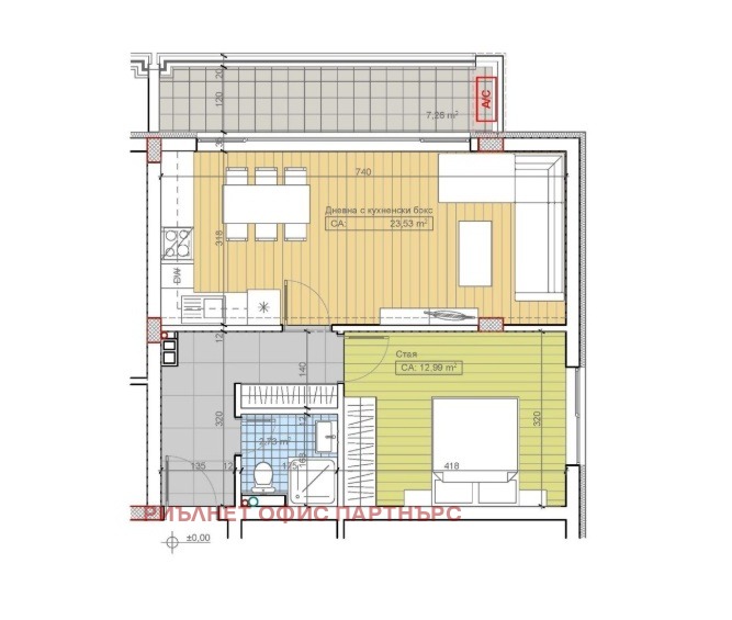 In vendita  1 camera da letto Sofia , m-t Gardova glava , 75 mq | 83471312 - Immagine [2]
