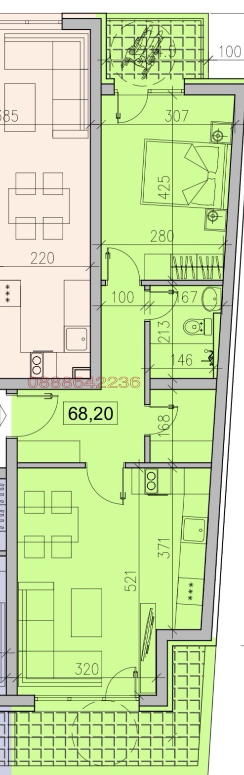 Продава 2-СТАЕН, гр. София, Модерно предградие, снимка 3 - Апартаменти - 54598171