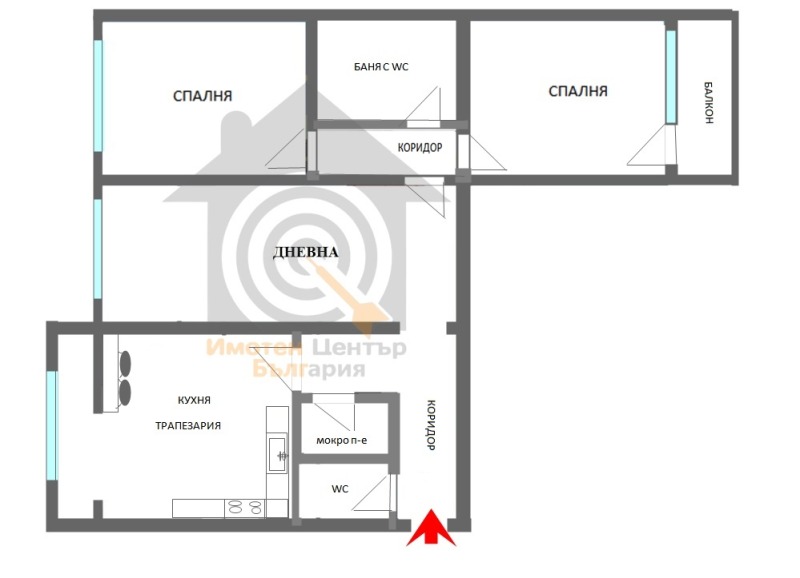 Zu verkaufen  2 Schlafzimmer Sofia , Druschba 2 , 86 qm | 73272954