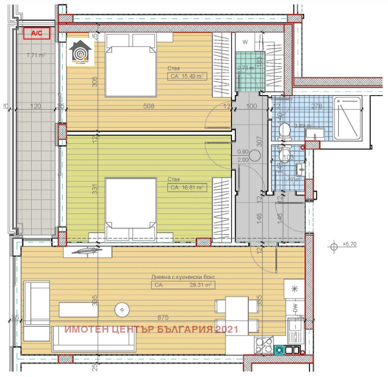 Продава 3-СТАЕН, гр. София, Карпузица, снимка 12 - Апартаменти - 55897464