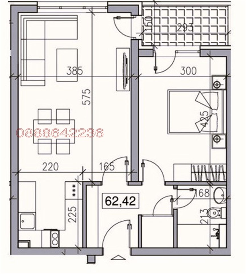 Продава 2-СТАЕН, гр. София, Модерно предградие, снимка 3 - Апартаменти - 53728151