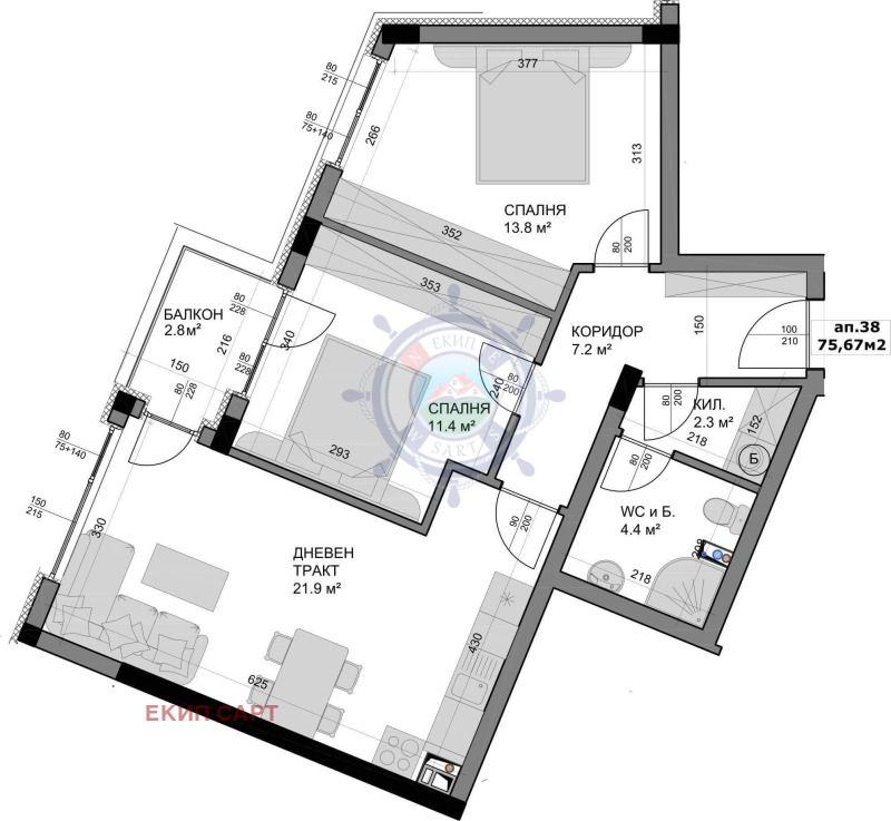 Продава 3-СТАЕН, гр. Варна, Владислав Варненчик 2, снимка 1 - Aпартаменти - 48693977