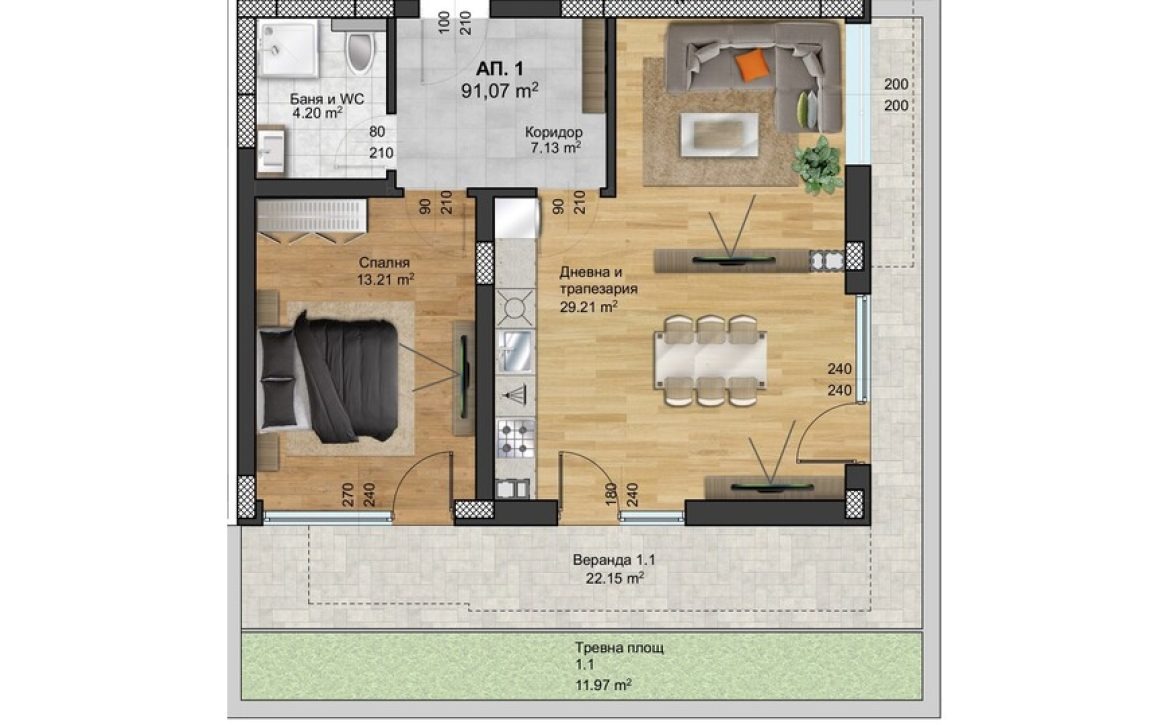 Продава 2-СТАЕН, гр. Пловдив, Христо Смирненски, снимка 10 - Апартаменти - 55402731
