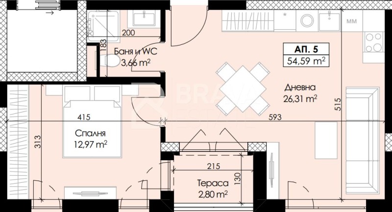 Продава 2-СТАЕН, гр. Пловдив, Отдих и култура, снимка 3 - Апартаменти - 52668157