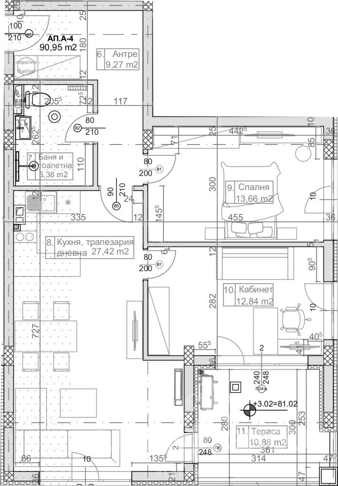 Продава 3-СТАЕН, гр. Варна, к.к. Слънчев ден, снимка 1 - Aпартаменти - 49079182