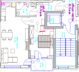 1 chambre Tsentar, Varna