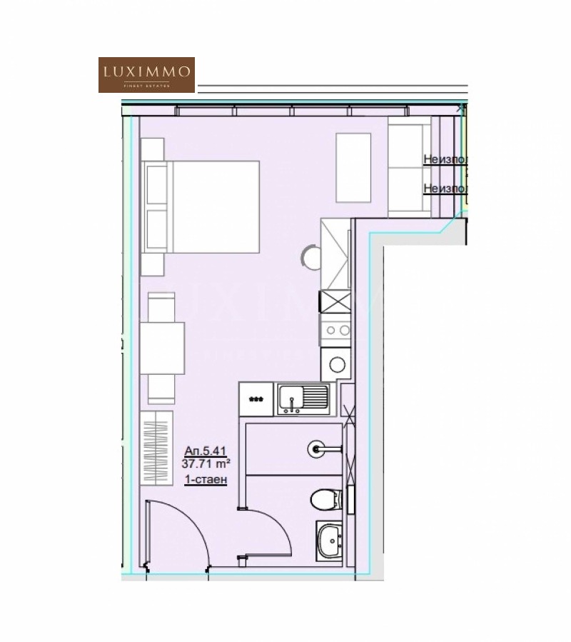 Продава 1-СТАЕН, гр. София, Дианабад, снимка 2 - Aпартаменти - 48613206