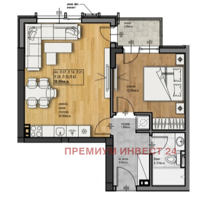 En venta  1 dormitorio Plovdiv , Jristo Smirnenski , 74 metros cuadrados | 54124088 - imagen [15]