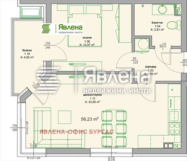 Продава 2-СТАЕН, гр. Поморие, област Бургас, снимка 2 - Aпартаменти - 49092637