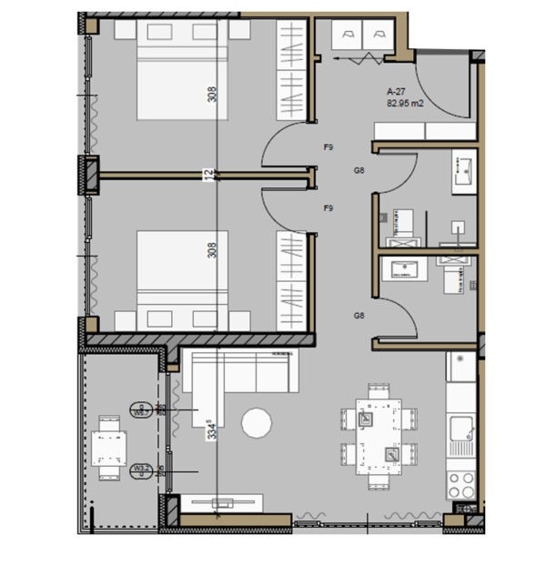 Продаја  2 спаваће собе Софија , Малинова долина , 92 м2 | 36643946 - слика [4]