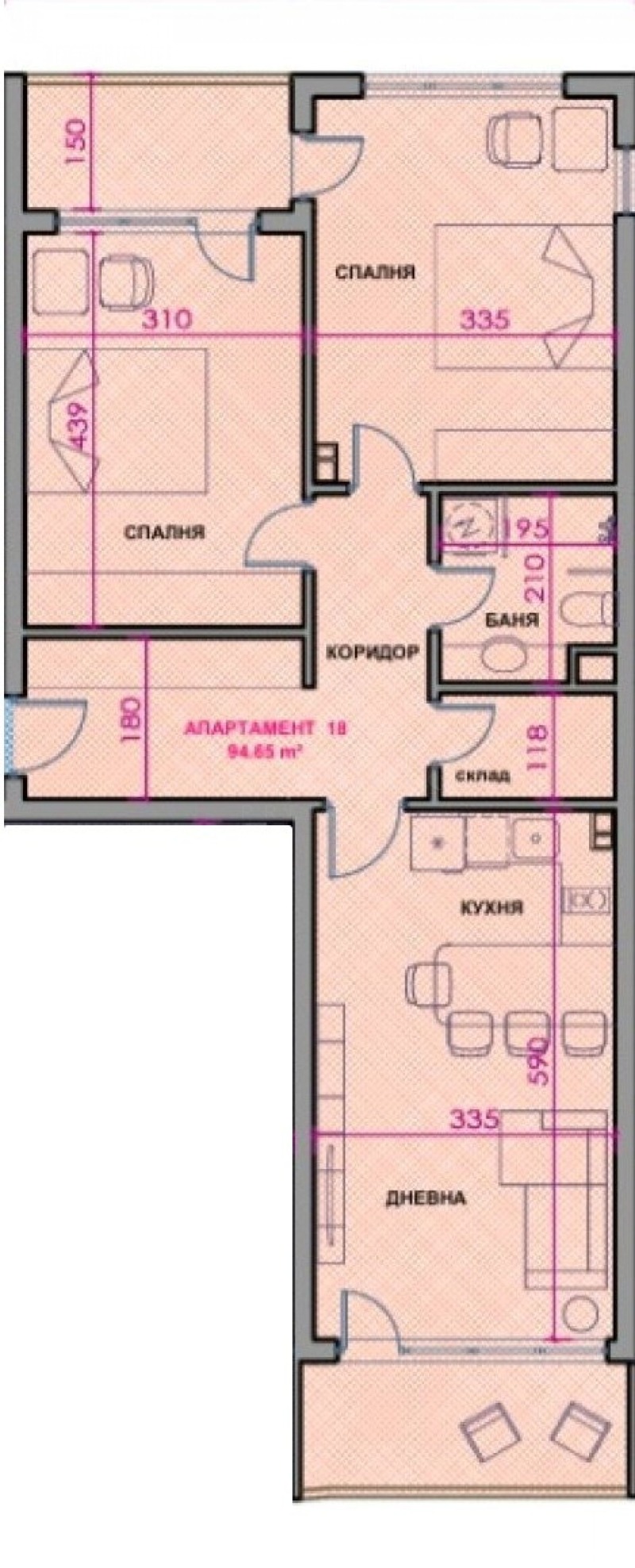 Продава 3-СТАЕН, гр. Поморие, област Бургас, снимка 2 - Апартаменти - 53134007