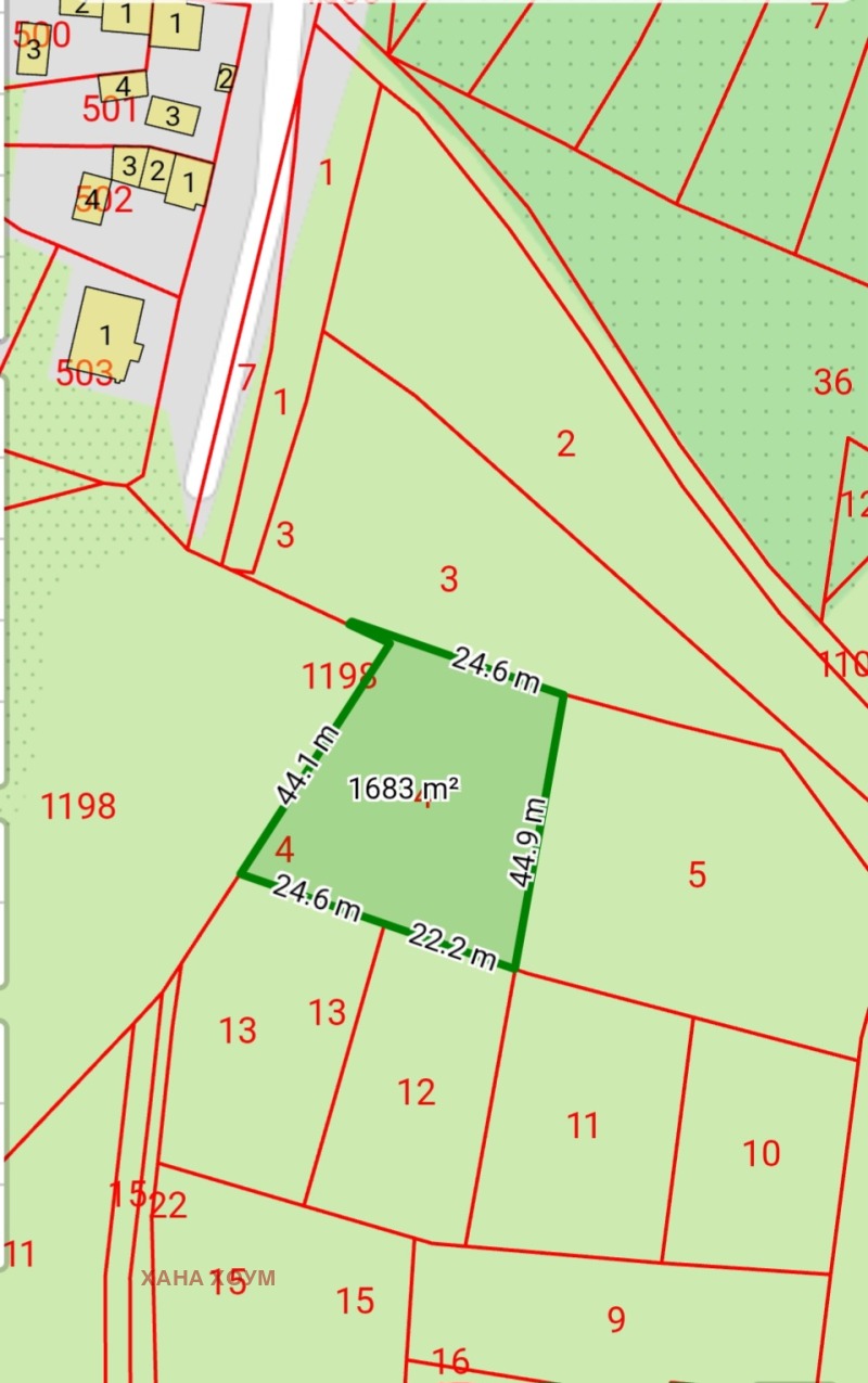 Til salg  Grund region Lovech , Borima , 1682 kvm | 18981058