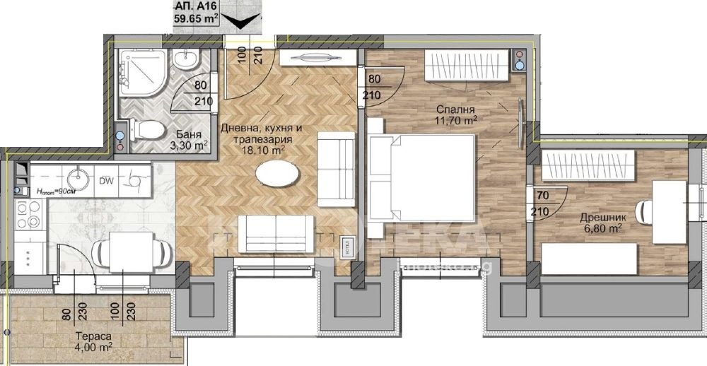Продава 2-СТАЕН, гр. София, Овча купел