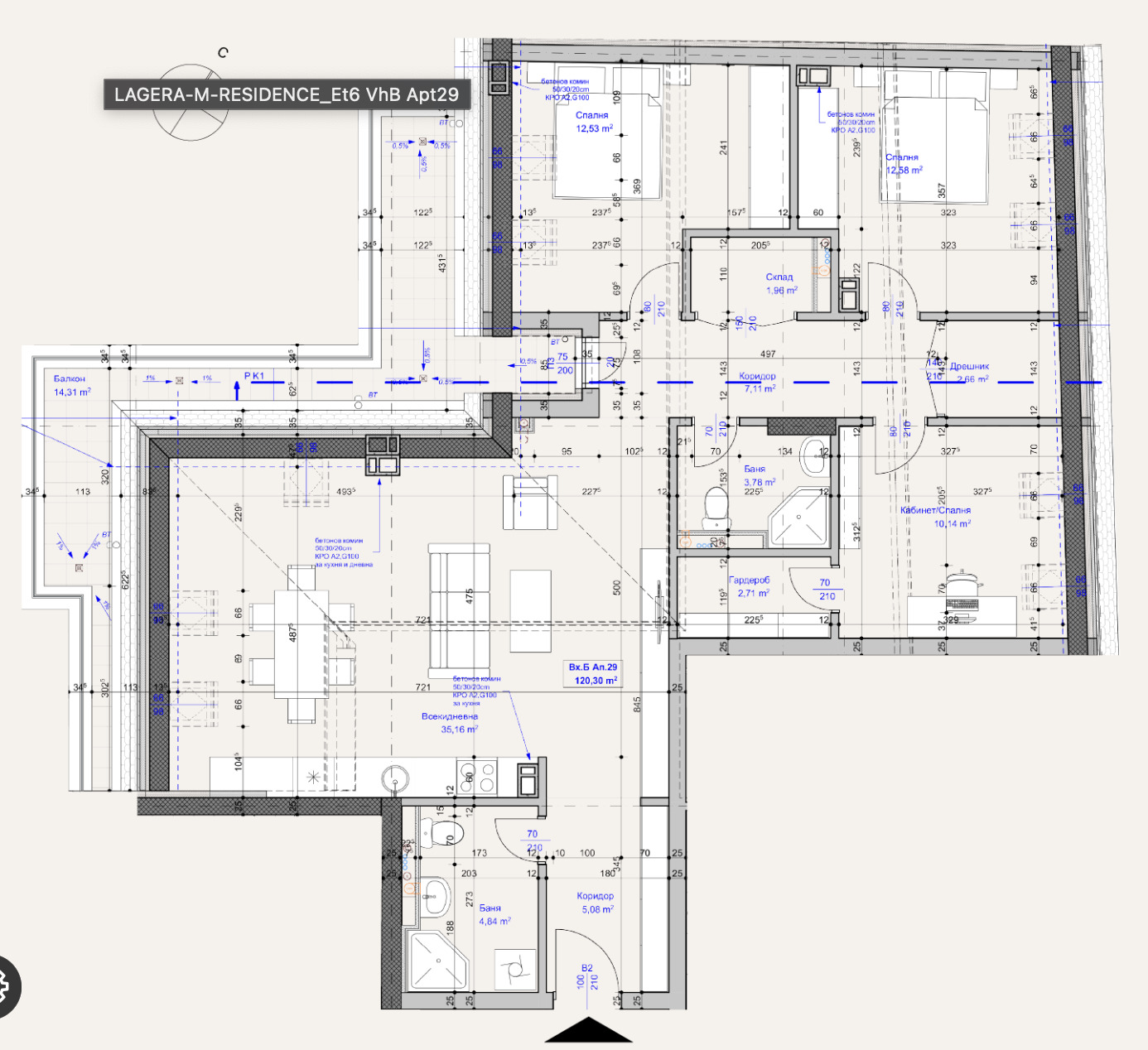 Продава 4-СТАЕН, гр. София, Лагера, снимка 3 - Апартаменти - 53724522