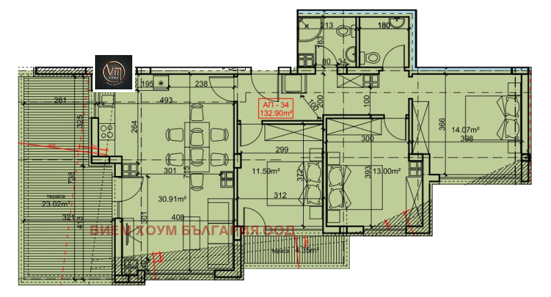 Продава  4-стаен град Варна , Левски 2 , 150 кв.м | 31486116 - изображение [2]