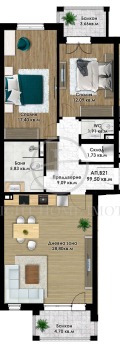 Продава 3-СТАЕН, град Пловдив, Остромила • 119700 € / 234112.85 лв. • 77491922 4