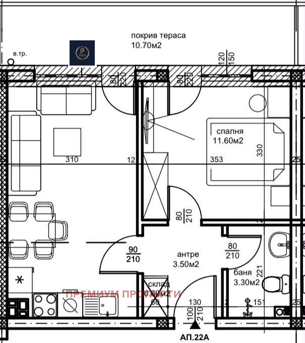 Продается  1 спальня Пловдив , Беломорски , 61 кв.м | 50063115