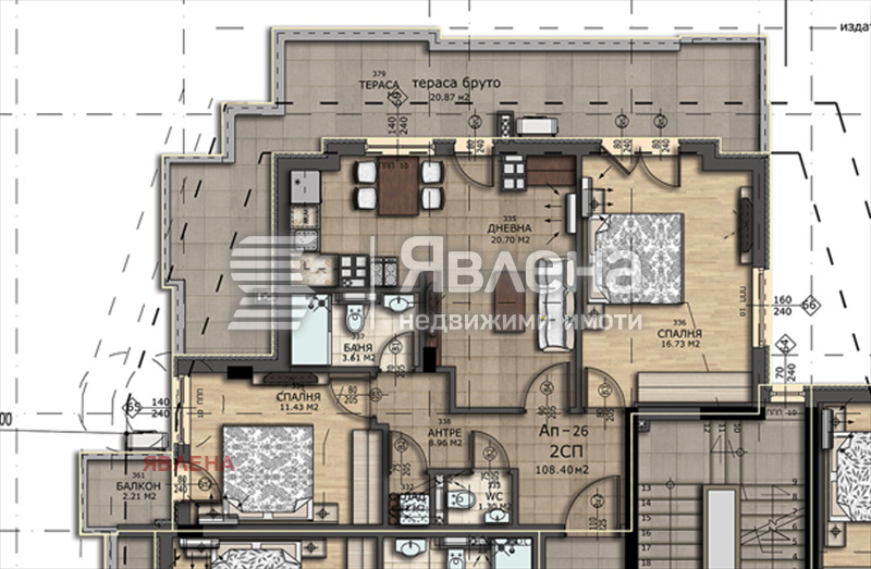 Na prodej  2 ložnice Sofia , Levski , 125 m2 | 27369314 - obraz [5]