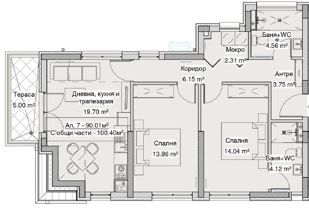 Zu verkaufen  2 Schlafzimmer Sofia , Karpuziza , 100 qm | 74998231