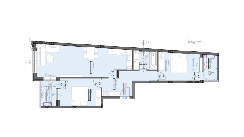 Продава 3-СТАЕН, гр. Стара Загора, Железник - център