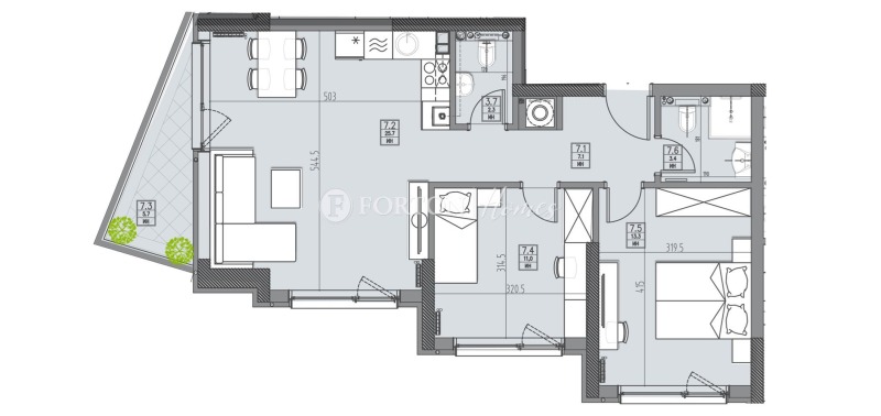 Продава 3-СТАЕН, гр. София, Кръстова вада, снимка 3 - Апартаменти - 53365798