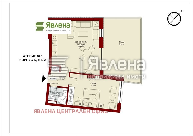 Продава 2-СТАЕН, гр. София, Сердика, снимка 2 - Aпартаменти - 48951048