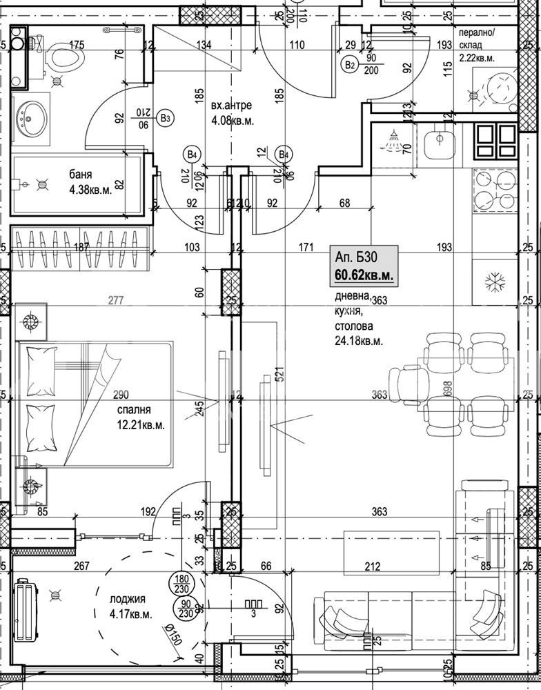 Продава 2-СТАЕН, гр. Пловдив, Кючук Париж, снимка 2 - Апартаменти - 54143568