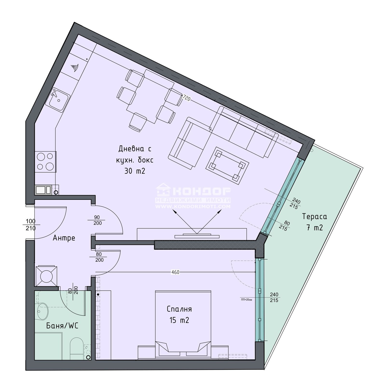 Продава 2-СТАЕН, гр. Пловдив, Отдих и култура, снимка 6 - Апартаменти - 54881676