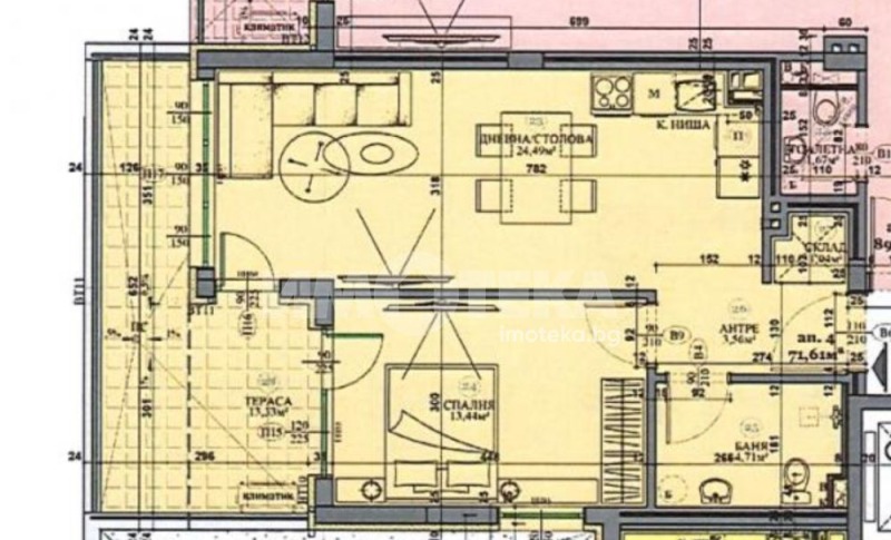 À vendre  1 chambre Sofia , Stoudentski grad , 84 m² | 36828606 - image [2]