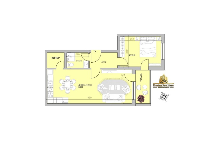 Продава  2-стаен град Пловдив , Христо Смирненски , 82 кв.м | 81154336 - изображение [2]