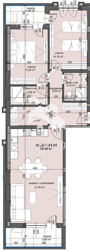 Zu verkaufen  2 Schlafzimmer Plowdiw , Trakija , 127 qm | 71353492 - Bild [2]