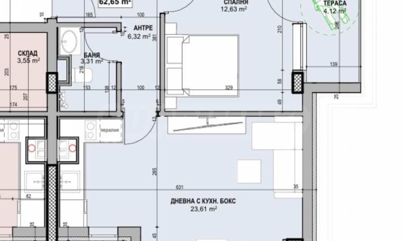Na prodej  1 ložnice Sofia , Karpuzica , 78 m2 | 34999825 - obraz [2]