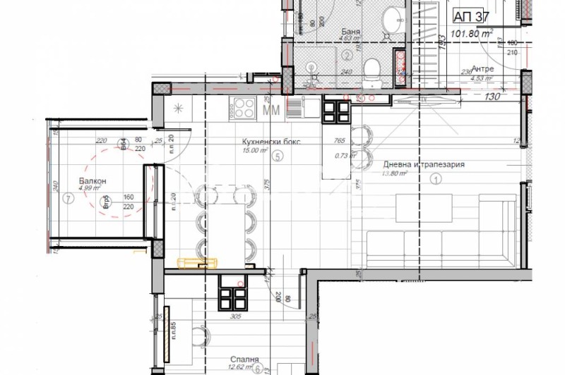 Продава 3-СТАЕН, гр. София, Слатина, снимка 3 - Апартаменти - 52837943