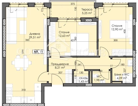 Продава 3-СТАЕН, гр. Пловдив, Тракия, снимка 2 - Апартаменти - 53535901