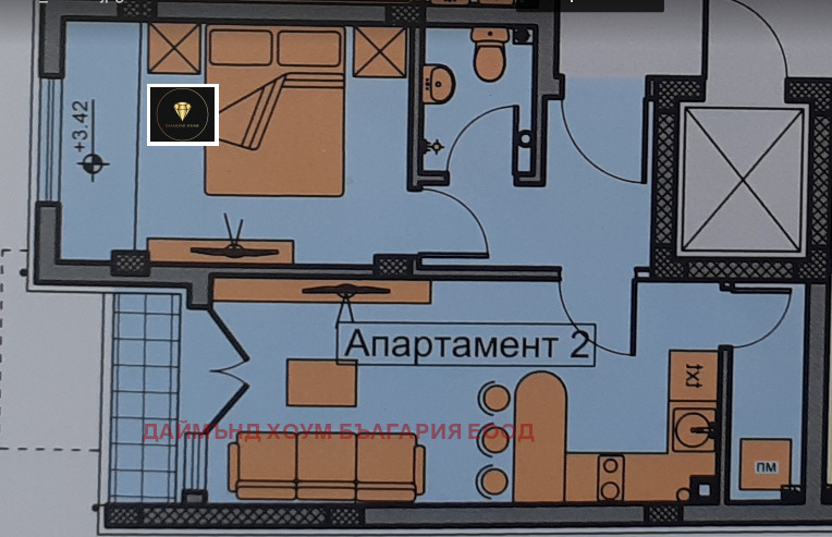 En venta  1 dormitorio Plovdiv , Jristo Smirnenski , 60 metros cuadrados | 89071708 - imagen [2]