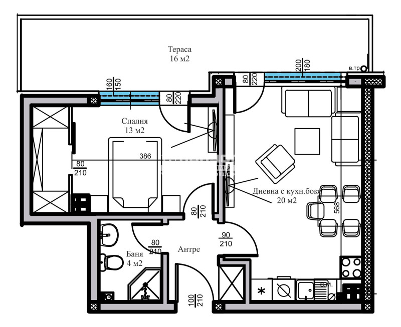 Продава 2-СТАЕН, гр. Пловдив, Беломорски, снимка 2 - Aпартаменти - 48960691