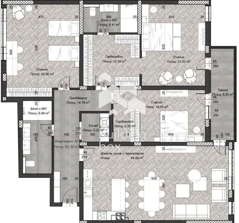 Na prodej  3 ložnice Sofia , Centar , 227 m2 | 92558957 - obraz [4]