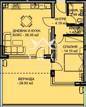 1 спальня Остромила, Пловдив 2