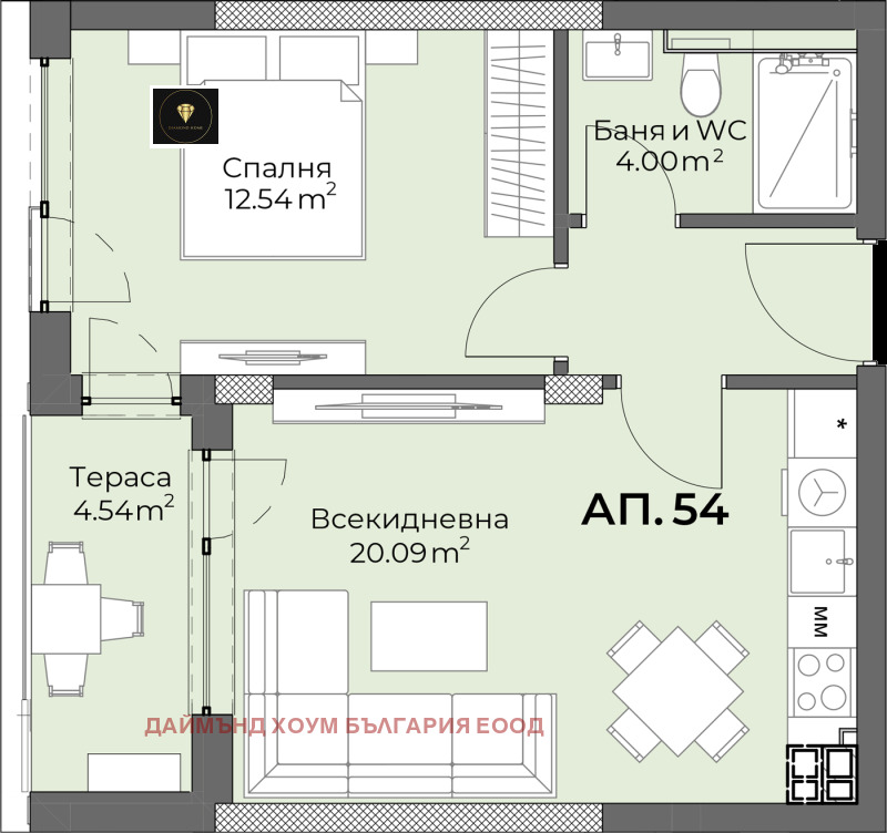 Продава 2-СТАЕН, гр. Пловдив, Христо Смирненски, снимка 3 - Aпартаменти - 48754386