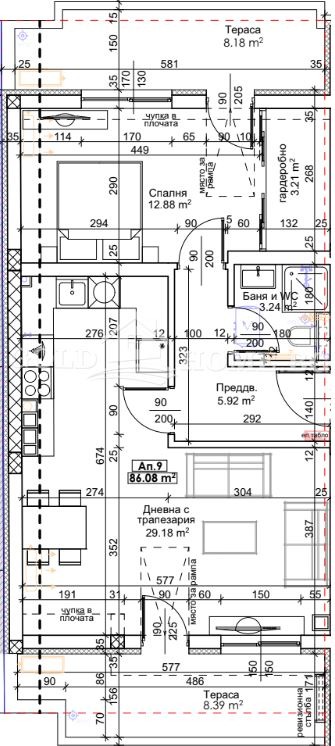 Na prodej  1 ložnice Plovdiv , Trakija , 69 m2 | 48674002 - obraz [5]