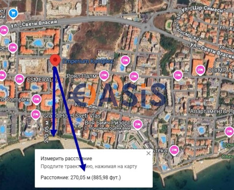 Продава 2-СТАЕН, гр. Свети Влас, област Бургас, снимка 12 - Апартаменти - 52579602