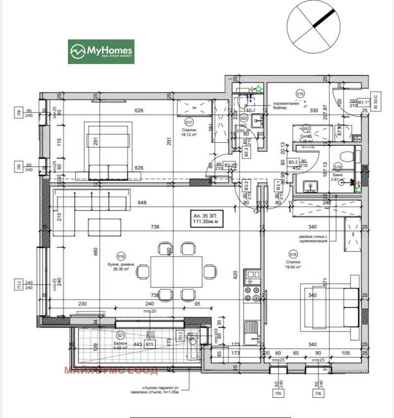 Продава 3-СТАЕН, гр. София, Овча купел, снимка 1 - Aпартаменти - 47214992