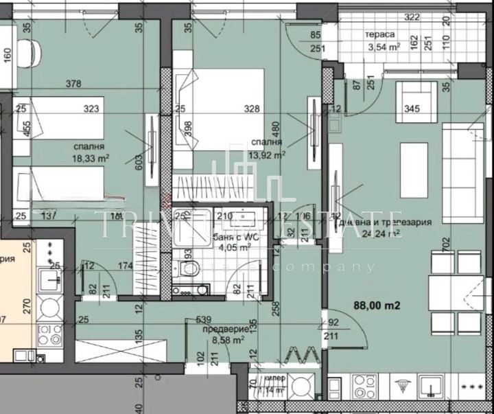 Продава 3-СТАЕН, гр. Пловдив, Тракия, снимка 12 - Апартаменти - 53271901